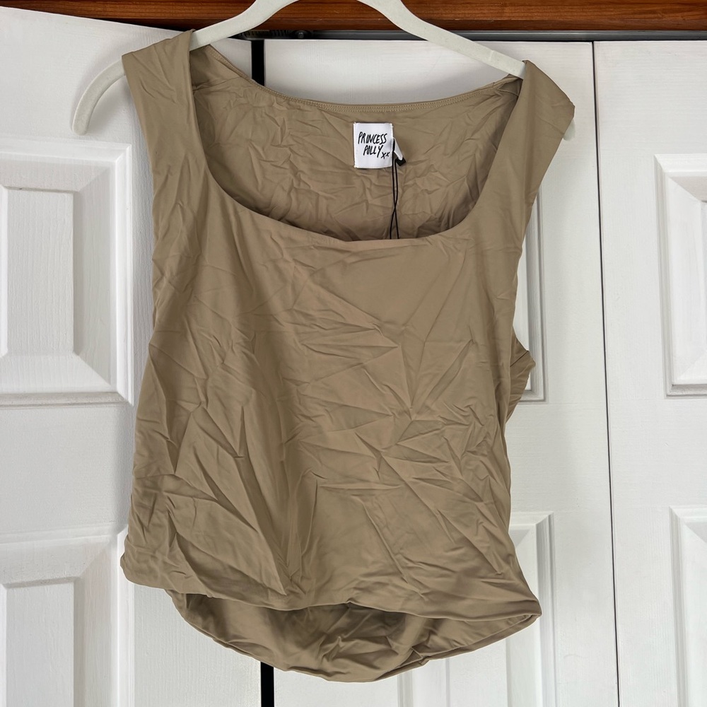 Princess Polly Beige Tank Top